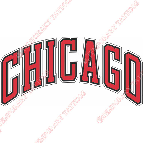 Chicago Bulls Customize Temporary Tattoos Stickers NO.934